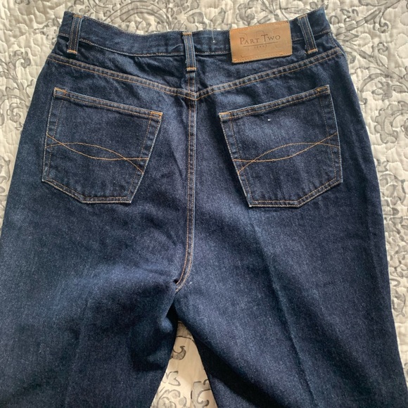 Part Two Dark Denim High Rise Jeans - Picture 1 of 5